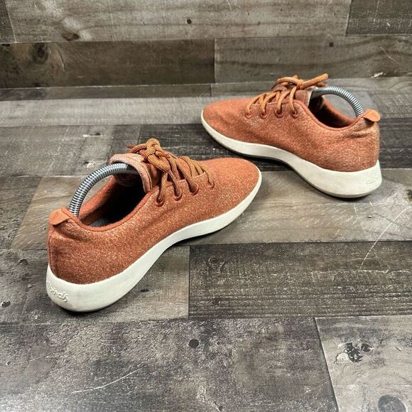 Allbirds Women’s Size 10 Wool Runner Athletic Shoes Rust Orange Comfort Sneakers - Picture 7 of 9